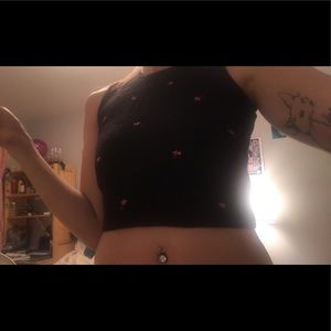 Xsmall vintage wool-like rose top